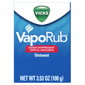 Vicks Vaporub Original Cough Suppressant Topical Chest Rub & Analgesic Ointment Medicated Vicks Vapors Relief From Cough Due To Cold Aches & Pains - 3.53oz/24pk