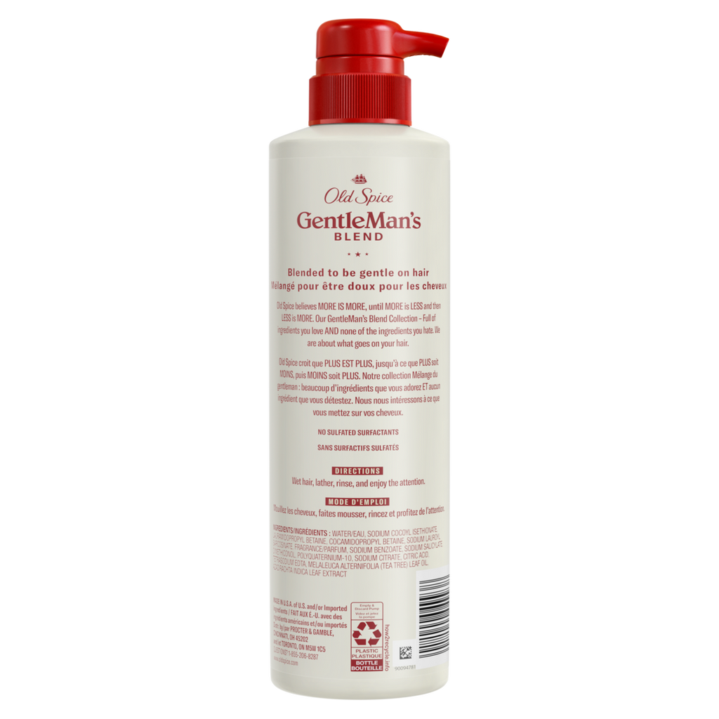 Old Spice Gentleman's Blend With Tea Tree & Neem Oil 2-in-1 Scalp Refresh Shampoo And Conditioner - 14.8oz/4pk