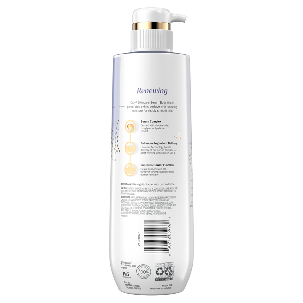 Olay Renewing Body Wash With Retinol Serum Complex - 20oz/4pk