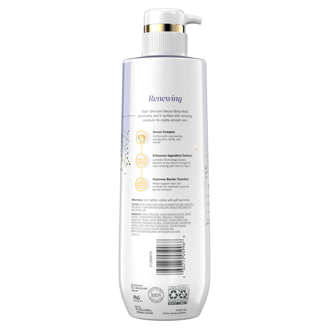 Olay Renewing Body Wash With Retinol Serum Complex - 20oz/4pk