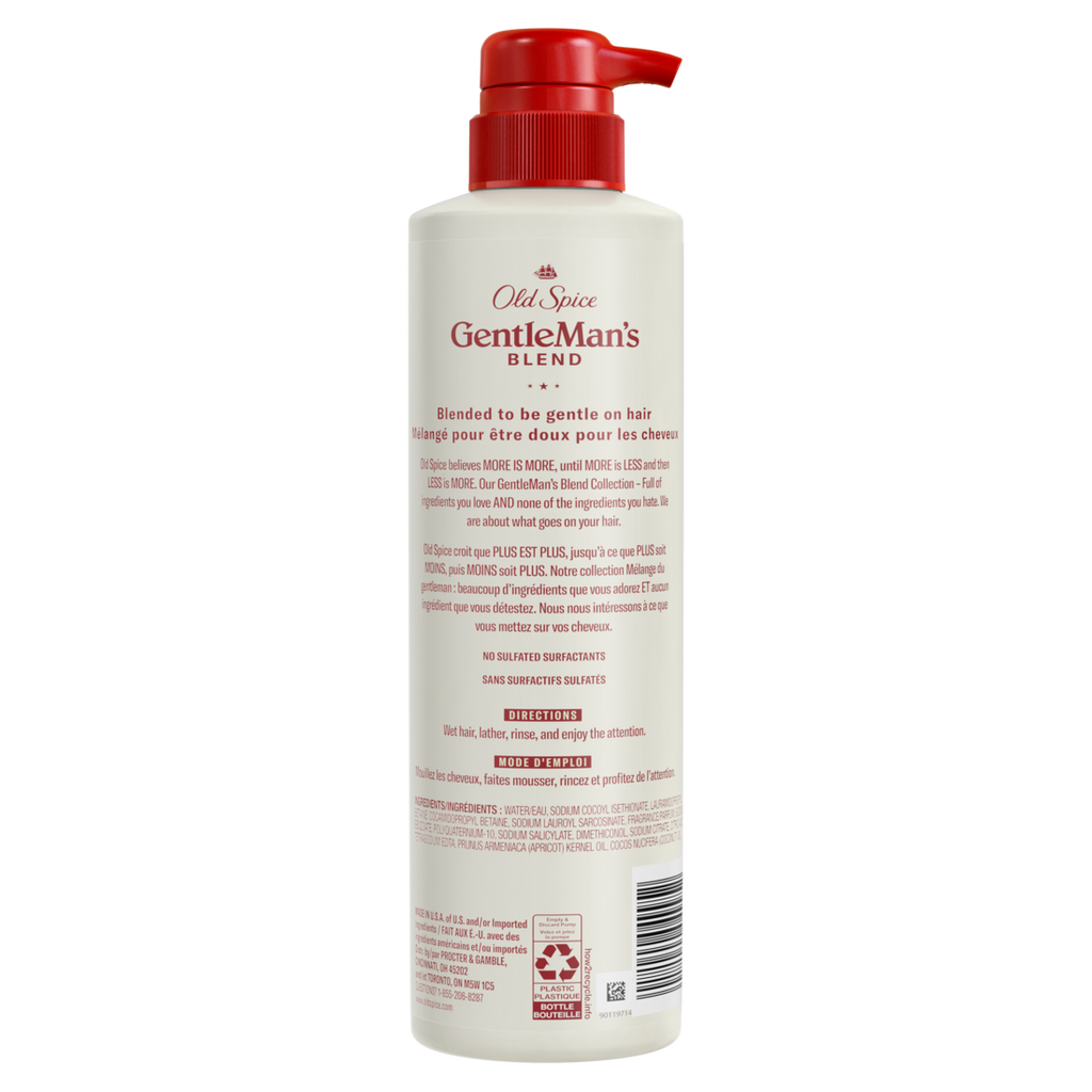 Old Spice Gentleman'S Blend With Apricot Kernel & Coconut Oil 2-in-1 Moisturizing Shampoo And Conditioner - 14.8oz/4pk