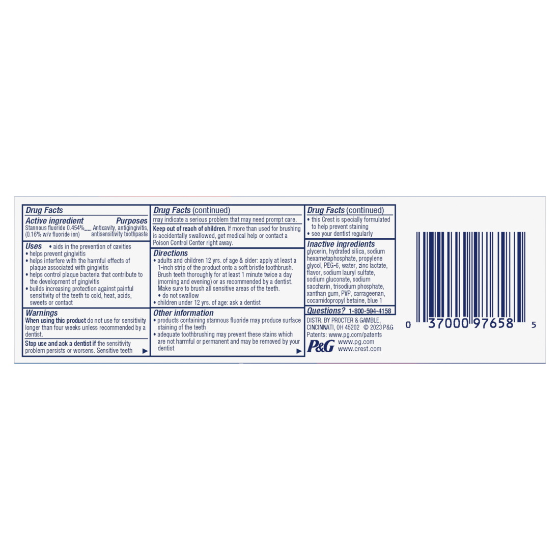 Crest Pro-Health Advanced Gum Protection Toothpaste - 3.5oz/24pk
