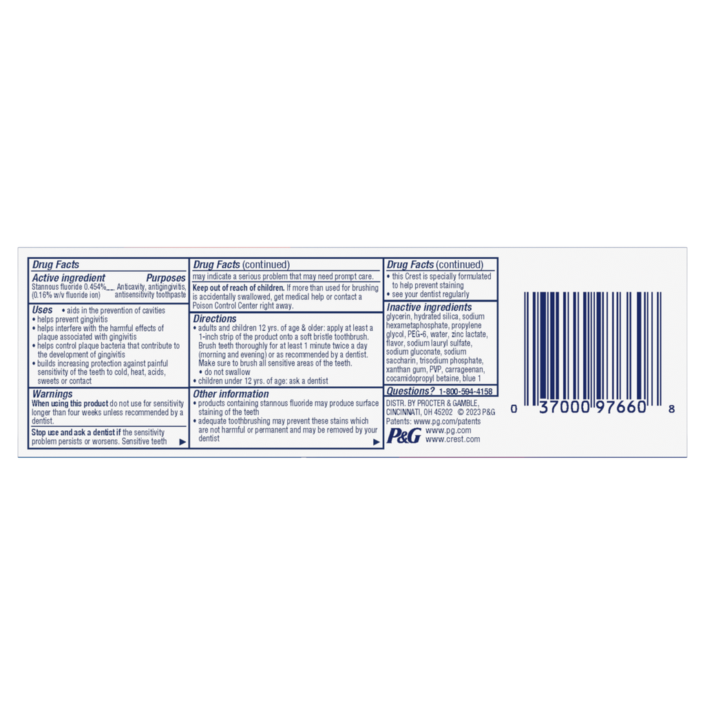 Crest Pro-Health Advanced Deep Clean Mint Toothpaste - 3.5oz/12pk