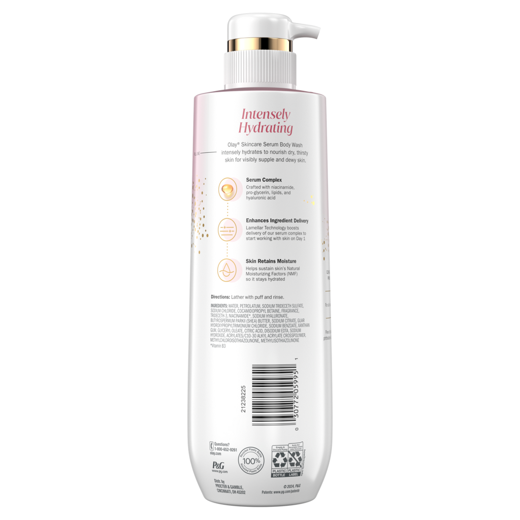Olay Intensely Hydrating Body Wash With Hyaluronic Serum Complex - 20oz/4pk