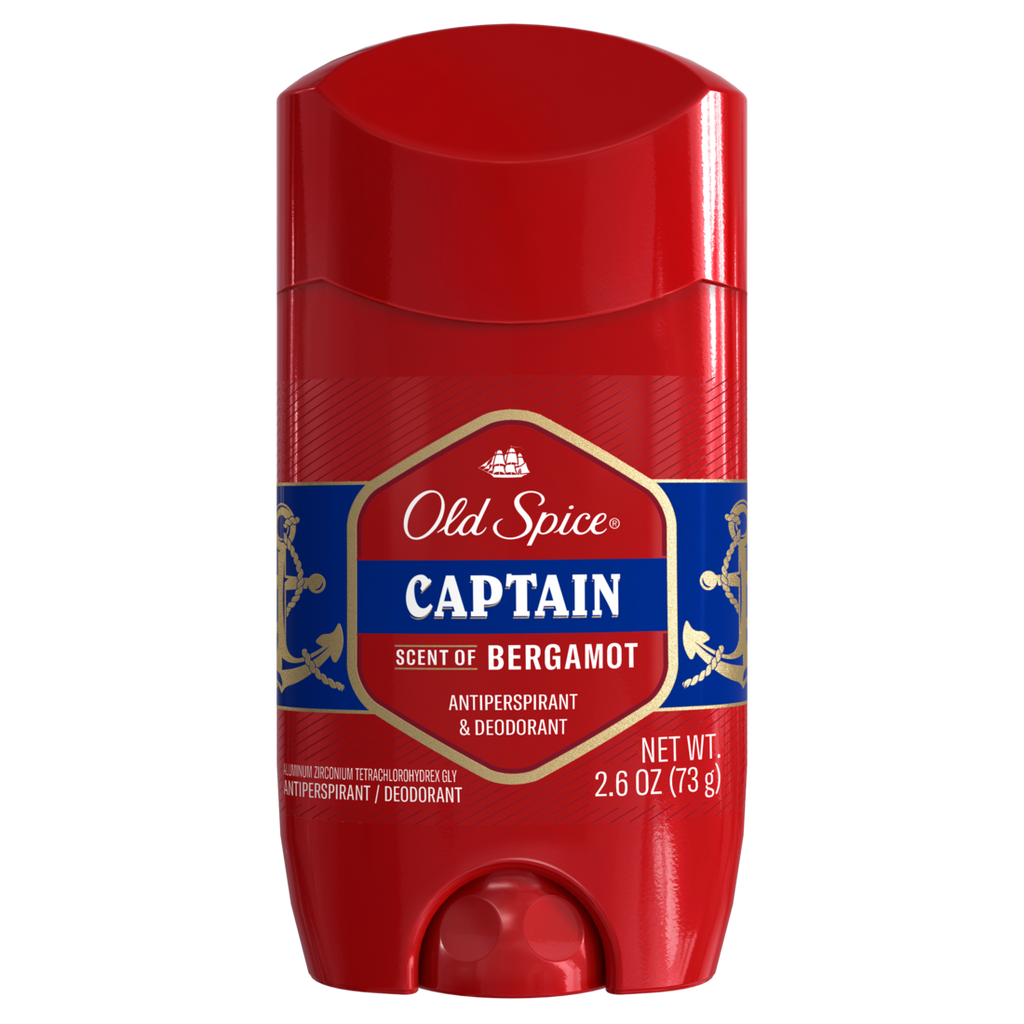 Old Spice Captain Scent Of Bergamot Anti-Perspirant And Deodorant For Men - 2.6oz/12pk