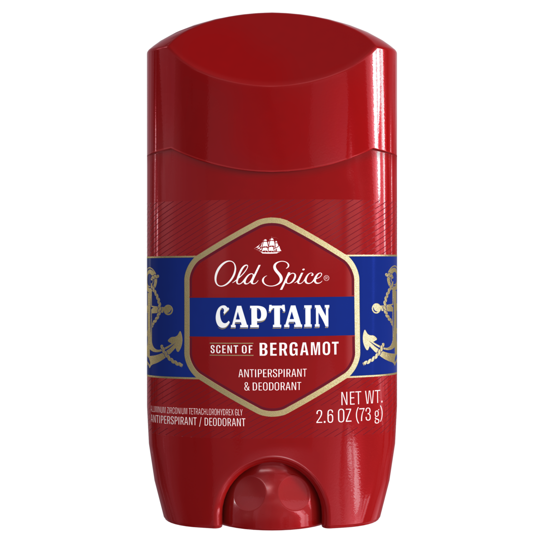 Old Spice Captain Scent Of Bergamot Anti-Perspirant And Deodorant For Men - 2.6oz/12pk