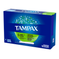 Tampax Cardboard Tampons Super Absorbency Anti-Slip Grip Leakguard Skirt Unscented - 10ct/48pk
