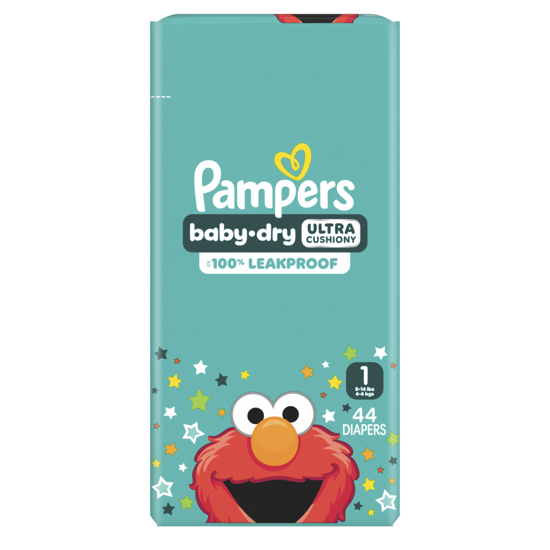 Pampers Baby Dry Diapers Size 1 (8-14 Lbs) Up To 100% Leakproof Disposable Diaper - 44ct/2pk