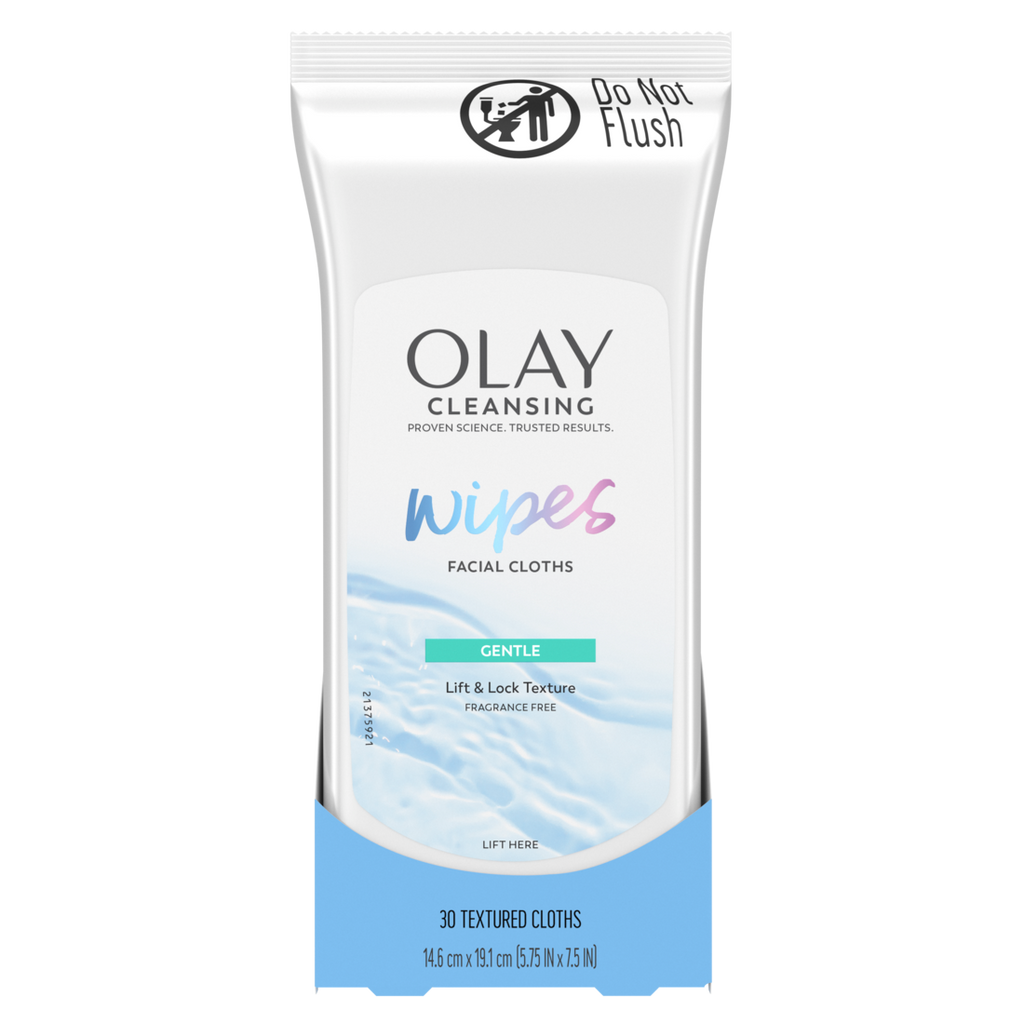 Olay Cleanse Gentle Facial Cloths Fragrance Free - 30ct/12pk