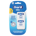 Oral-B Glide Healthy Gums Unflavored Dental Floss Smooth Strong Shred Resistant Value 2 Pack (50m/54.6yd each) - 2ct/48pk