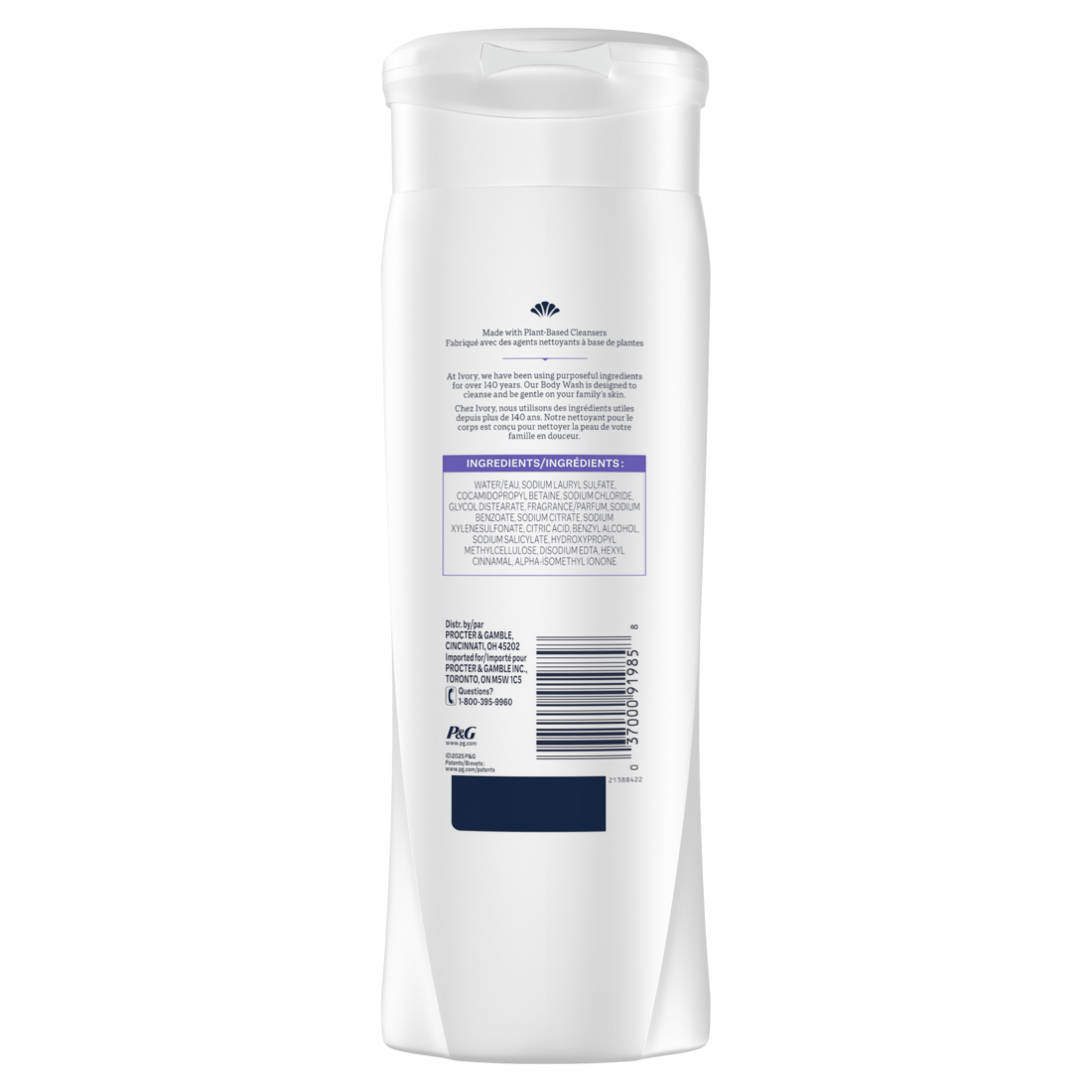 Ivory Gentle Body Wash Lavender Scent - 21oz/4pk