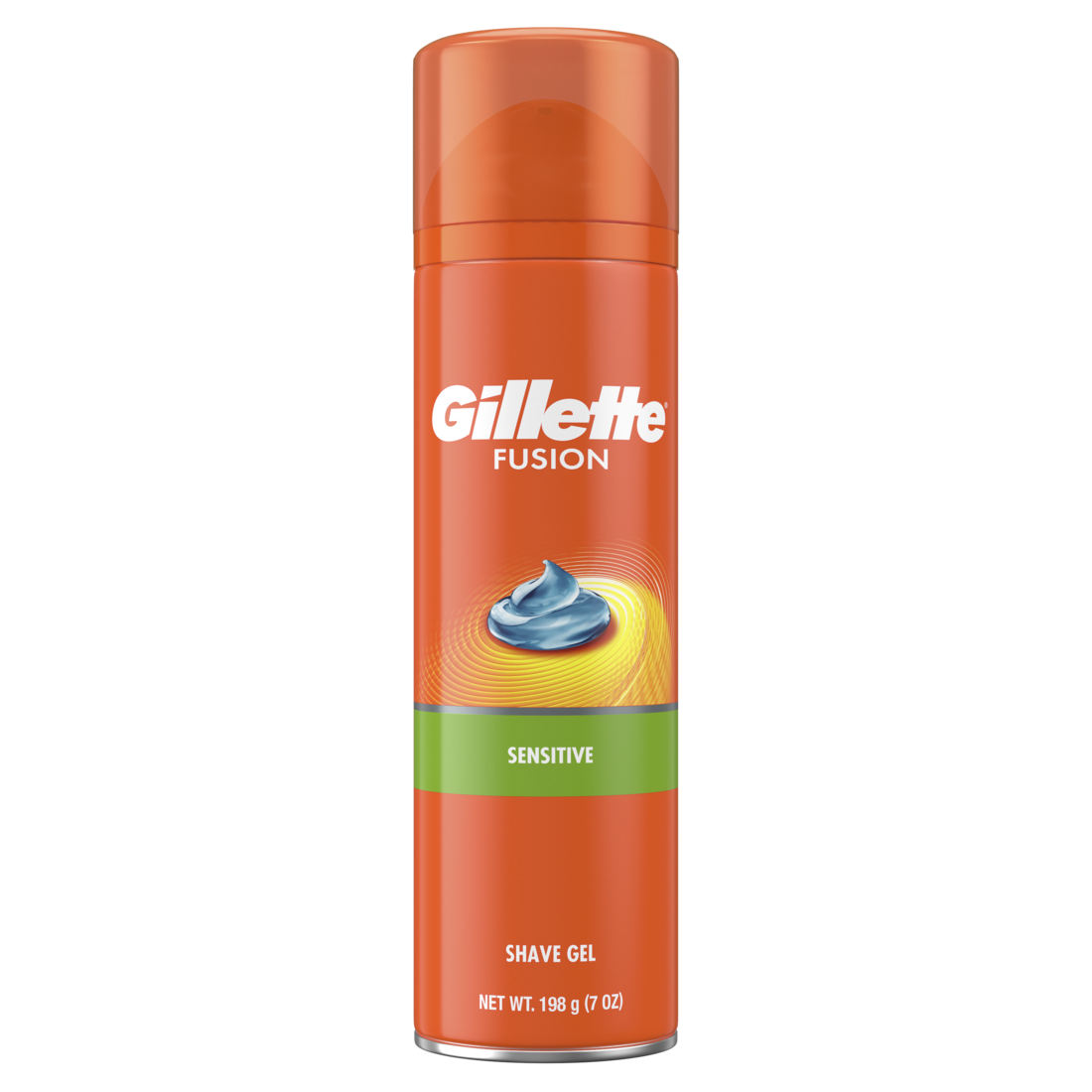 Gillette Fusion Sensitive Skin Shaving Gel For Men For Smooth Skin With Almond Oil Shave Gel For Men's Grooming Suitable For Sensitive Skin - 7oz/6pk