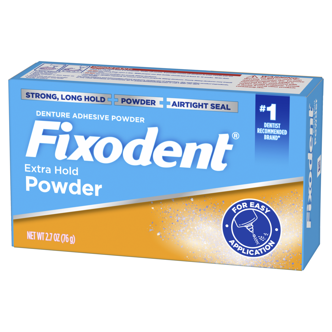 Fixodent Extra Hold Denture Powder Adhesive - 2.7oz/24pk