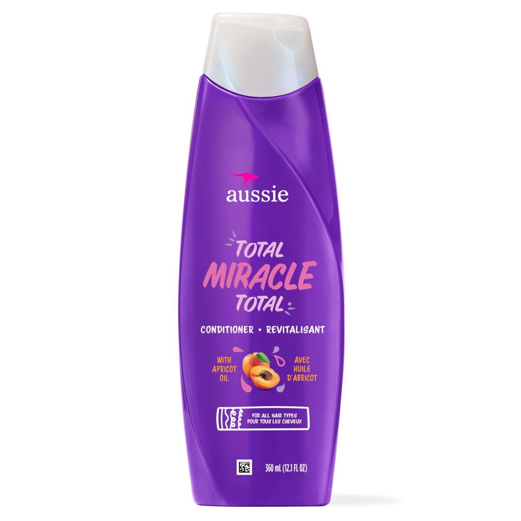 Aussie Total Miracle 7 Benefits Hair Conditioner For Damaged Hair For All Hair Types Paraben-Free - 12.1oz/6pk