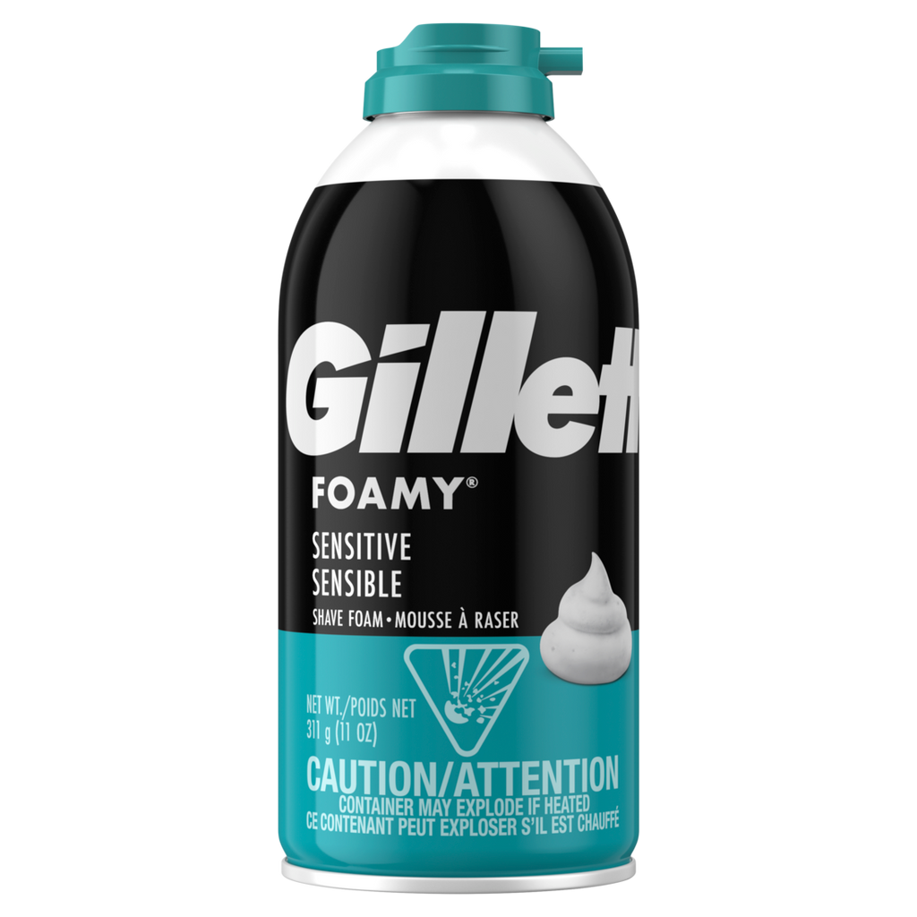 Gillette Foamy Sensitive Shave Foam For Men Sensitive Skin - 11oz/12pk