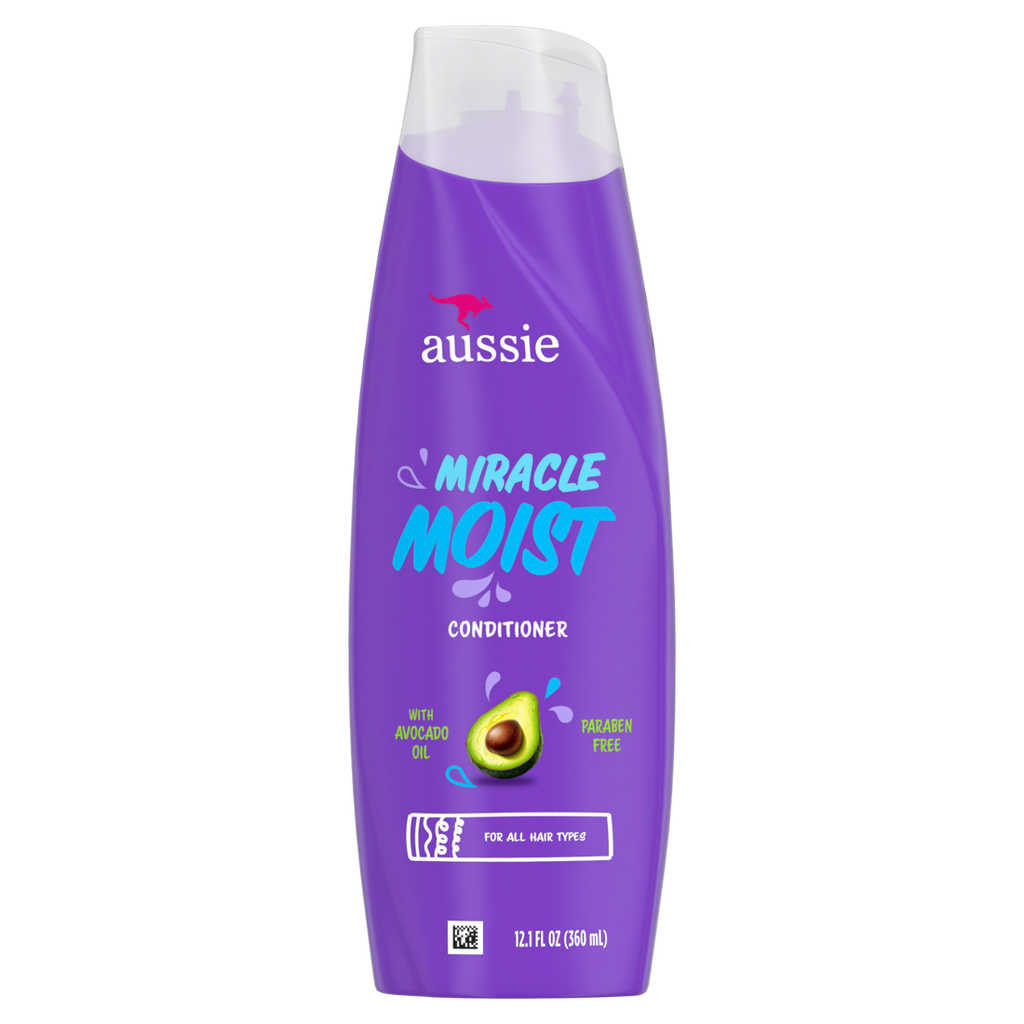 Aussie Miracle Moist Hair Conditioner For All Hair Types Moisturizing Paraben-Free - 12.1oz/6pk