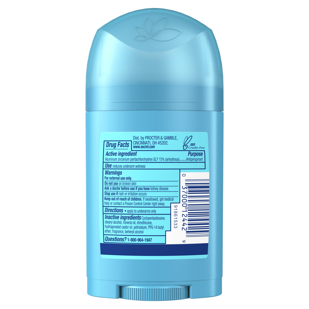 Secret Wide Solid Antiperspirant And Deodorant Powder Fresh - 1.7oz/12pk
