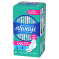 Always Ultra Thin Feminine Pads With Wings For Women Size 3 Extra Long Super Absorbency Unscented - 28ct/3pk