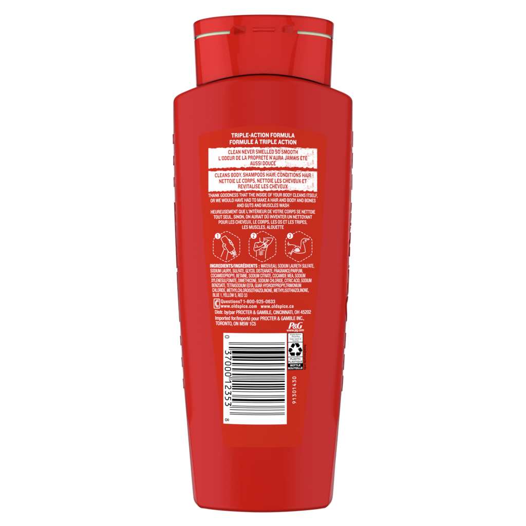 Old Spice High Endurance Hair & Body Wash Conditioner For Men - 18oz/4pk