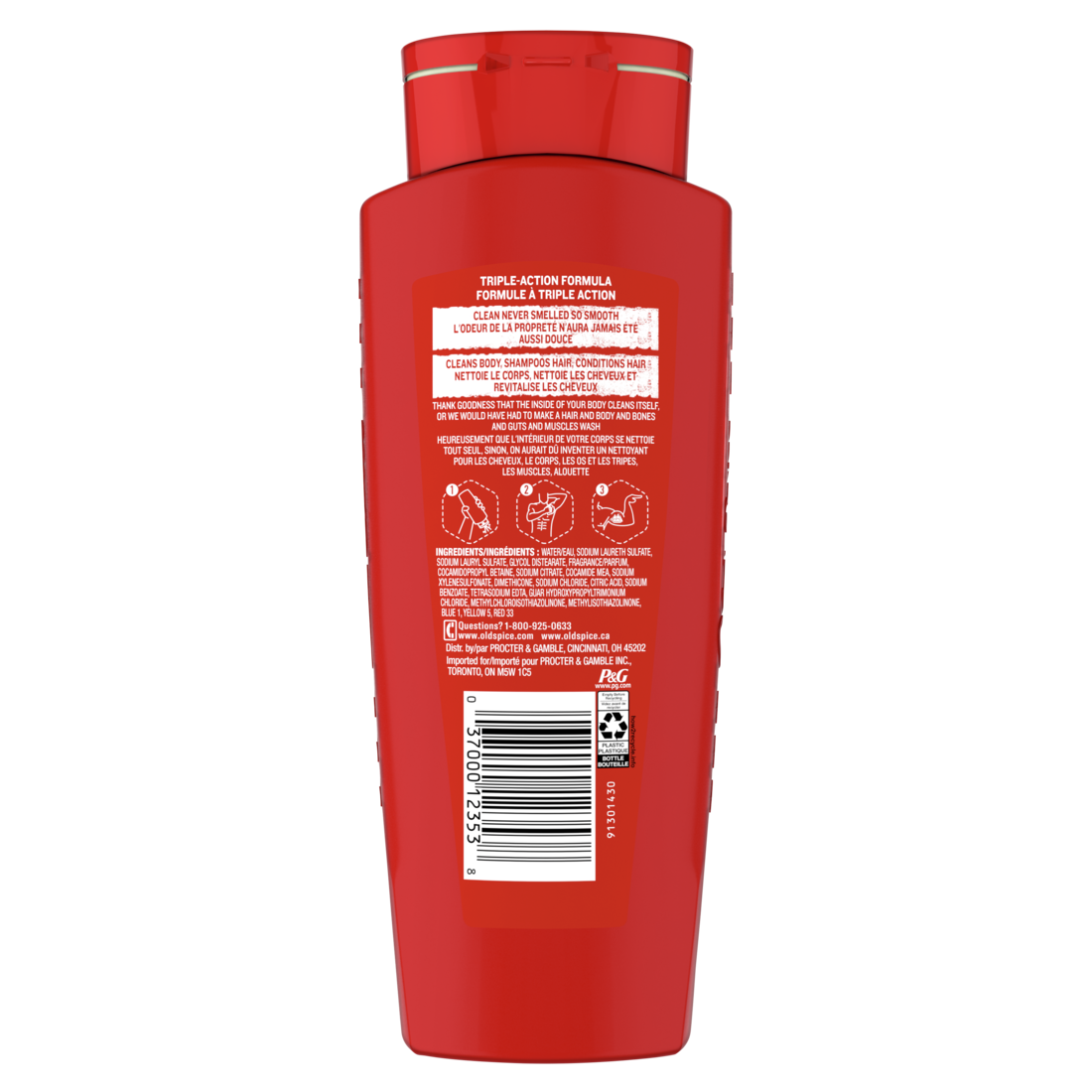 Old Spice High Endurance Hair & Body Wash Conditioner For Men - 18oz/4pk