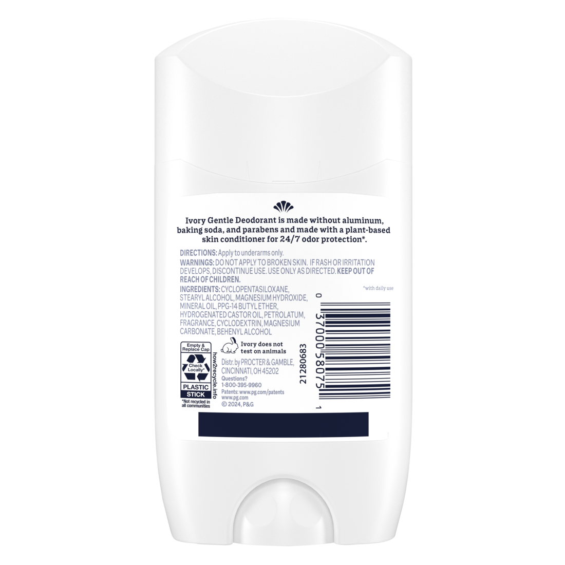Ivory Gentle Deodorant Notes Of Aloe - 2.4oz/12pk