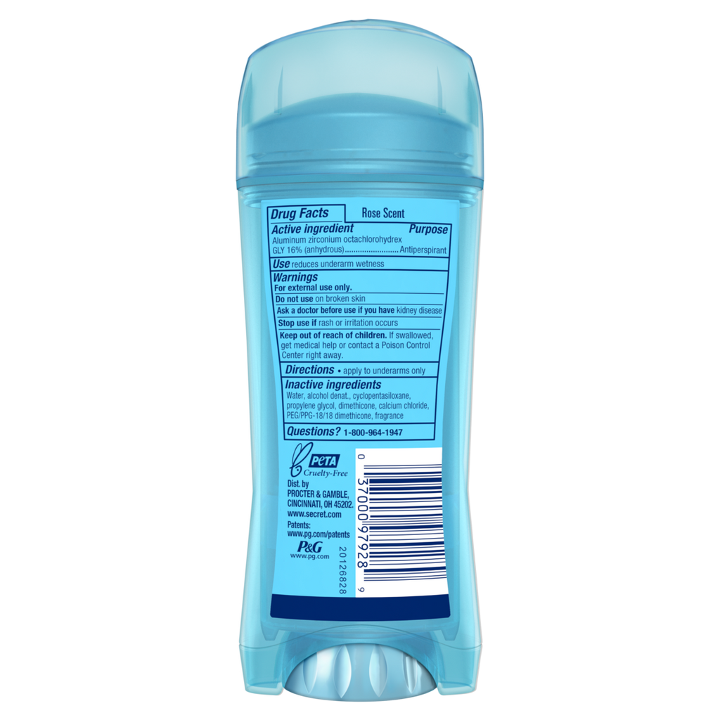 Secret Fresh Clear Gel Antiperspirant And Deodorant For Women Delicate Rose Scent - 2.60oz/12pk
