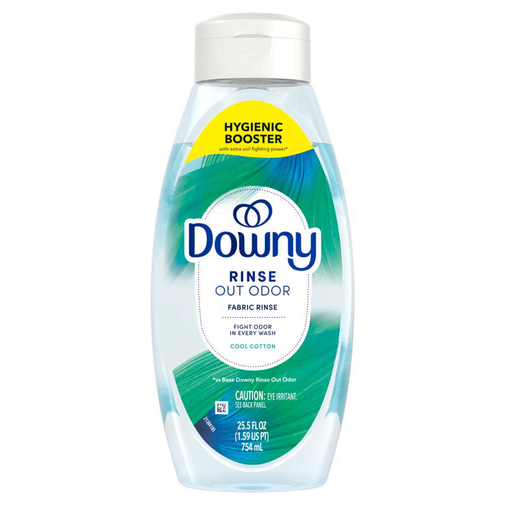 Downy Rinse Laundry Odor Remover Cool Cotton Scent Fabric Softener And Laundry Odor Removal Rinse Fights Odors At The Source He Compatible - 25.5oz/6pk