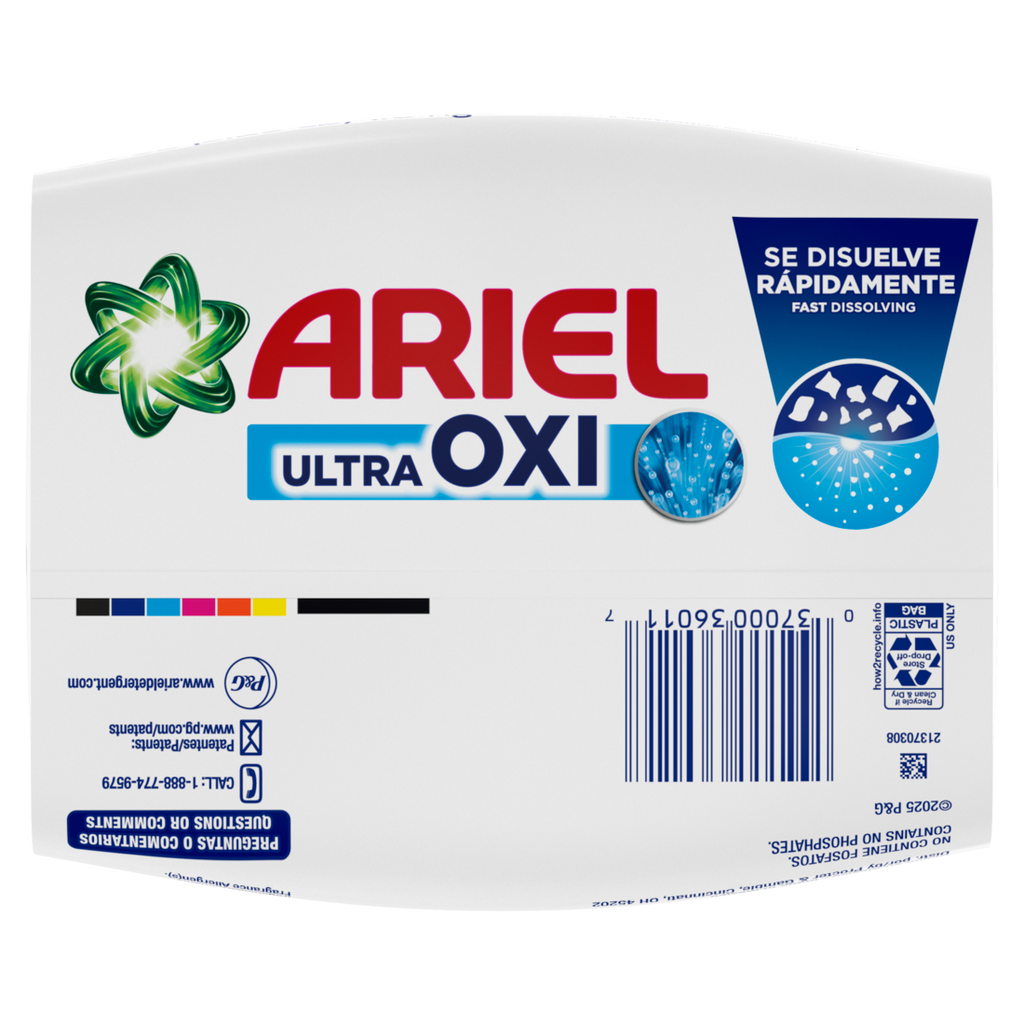 Ariel Ultra Oxi Powder Laundry Detergent Original Scent 1.5kg 33 Loads - 52oz/6pk