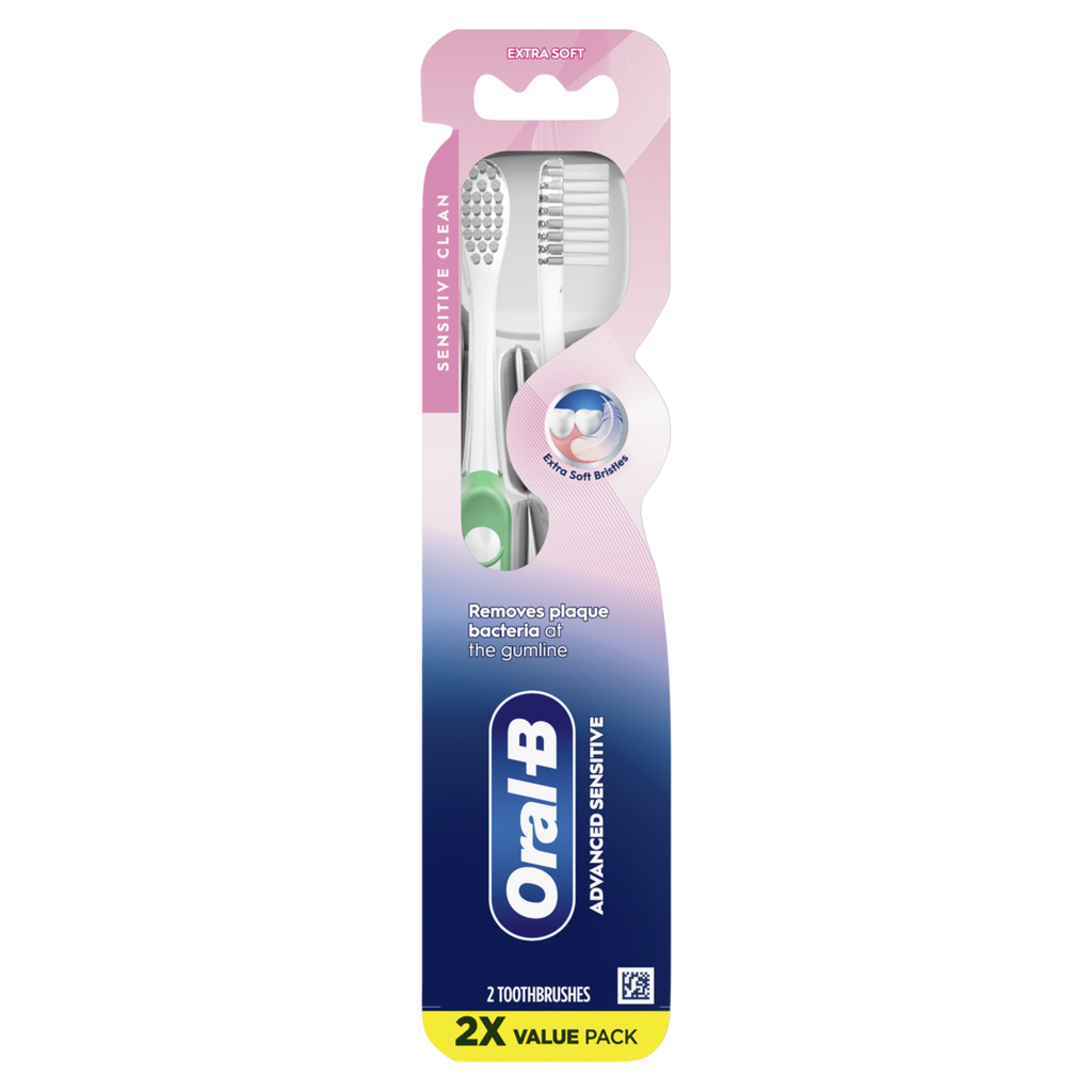 Oral-B Advanced Sensitive Toothbrushes Extra Soft - 2ct/6pk
