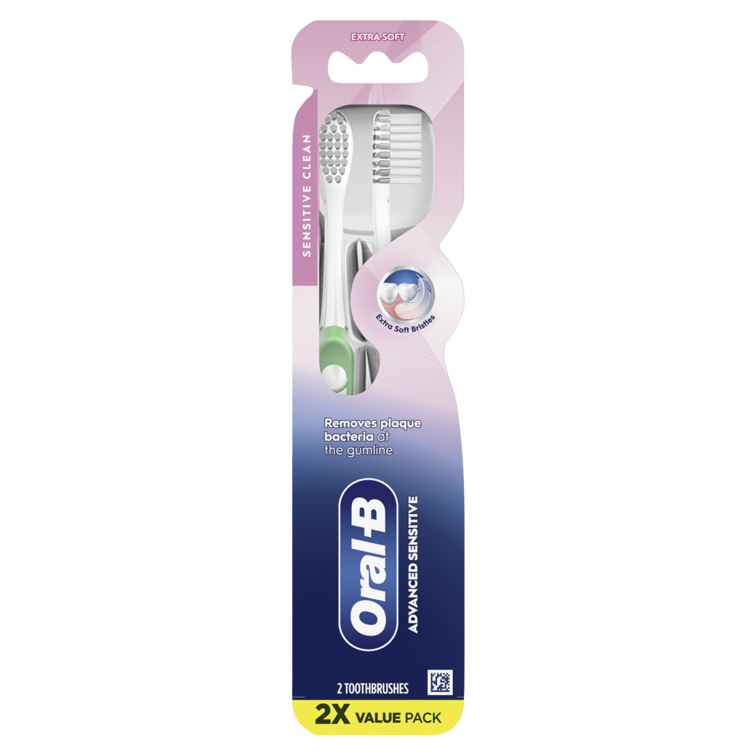 Oral-B Advanced Sensitive Toothbrushes Extra Soft - 2ct/6pk