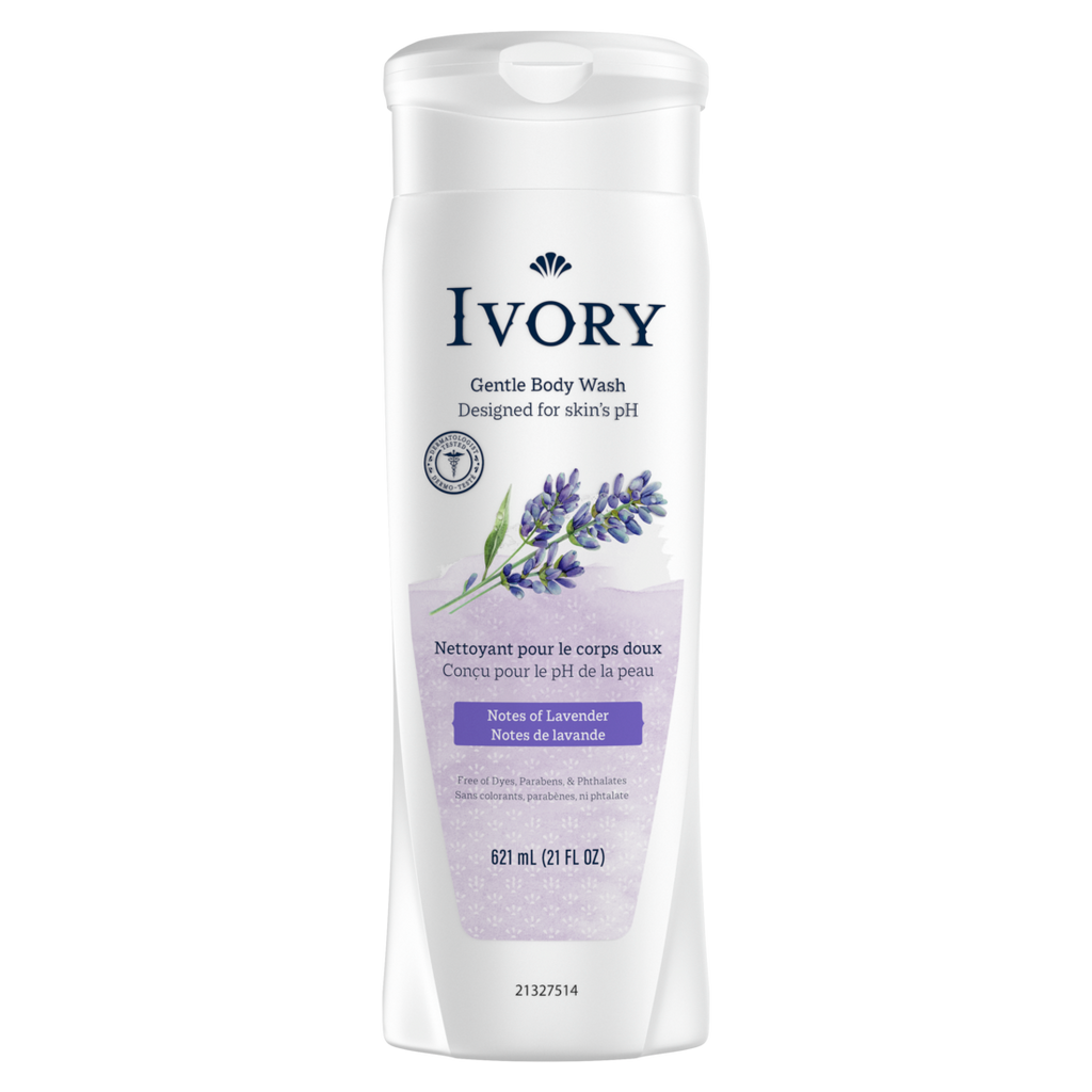Ivory Gentle Body Wash Lavender Scent - 21oz/4pk