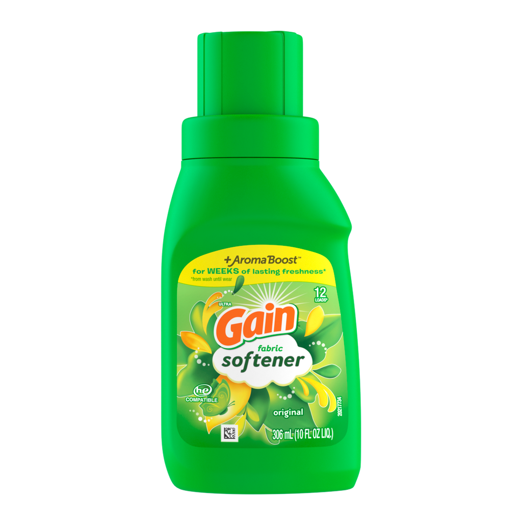 Gain Laundry Liquid Fabric Softener Original  Scent 12 Loads HE Compatible - 10oz/12pk