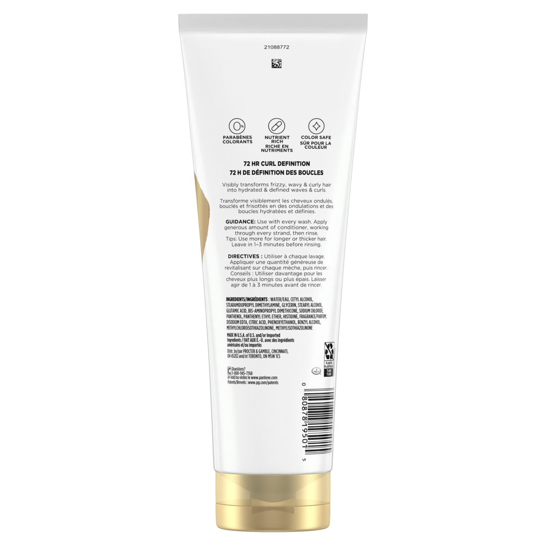 Pantene Curl Perfection 72 HR Curl Definition Conditioner - 10.4oz/12pk