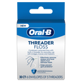 Oral-B Threader Dental Floss For Bridges Braces And Implants - 30ct/6pk