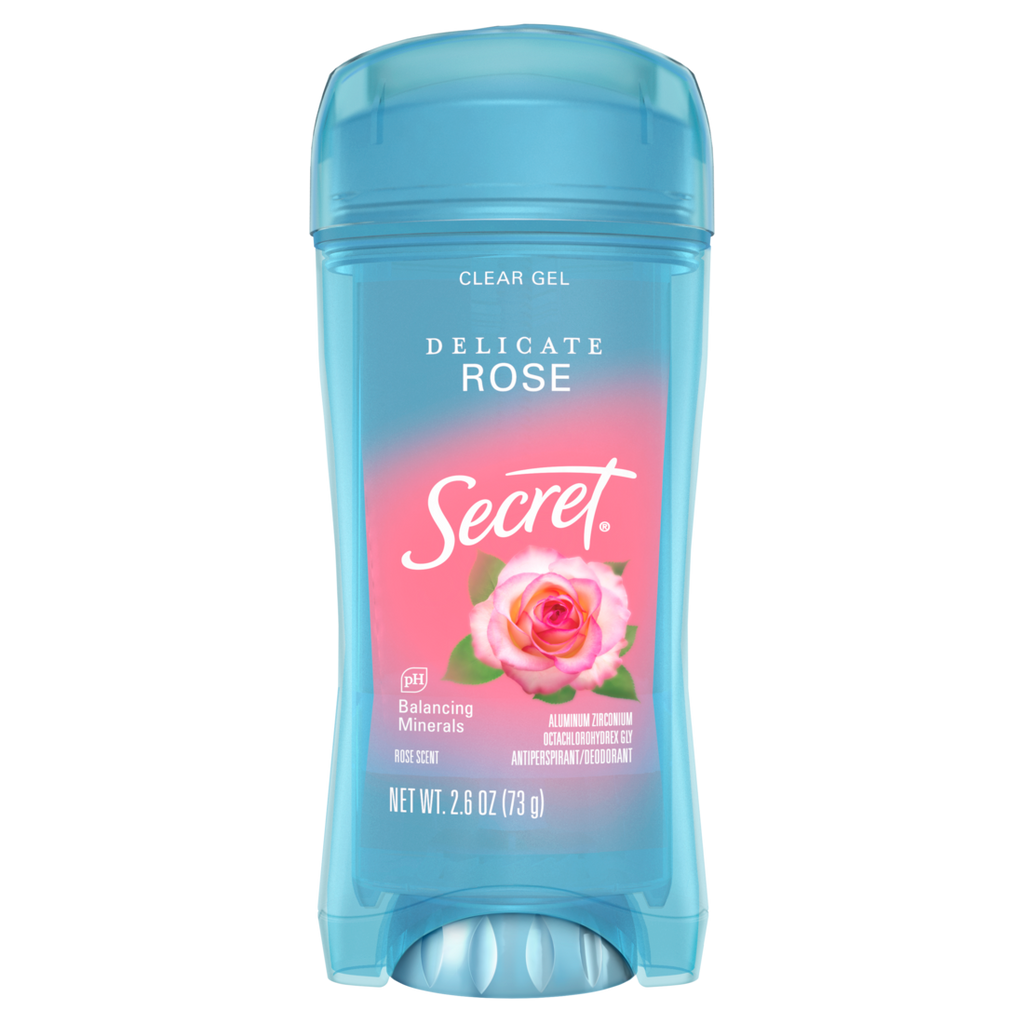 Secret Fresh Clear Gel Antiperspirant And Deodorant For Women Delicate Rose Scent - 2.60oz/12pk