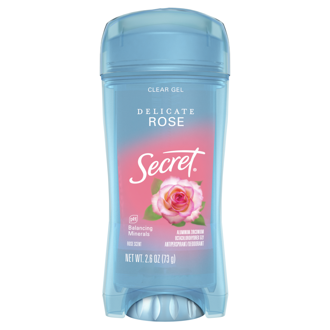 Secret Fresh Clear Gel Antiperspirant And Deodorant For Women Delicate Rose Scent - 2.60oz/12pk