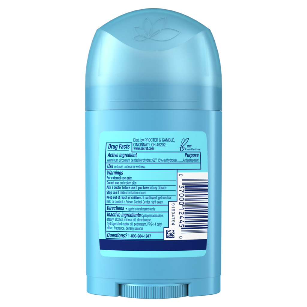 Secret Wide Solid Antiperspirant And Deodorant Shower Fresh - 1.7oz/12pk
