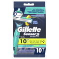 Gillette Sensor2 Plus Pivoting Head Men's Disposable Razors - 10ct/6pk