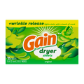 Gain Dryer Sheets Plus Wrinkle Release Original Scent Fights Static With A Touch Of Scent Laundry Sheets - 15ct/15pk