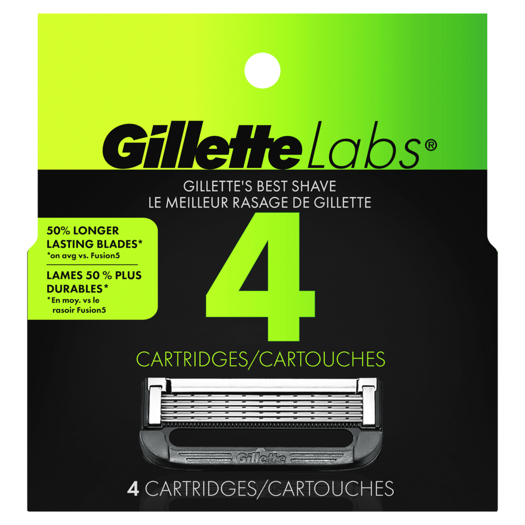 Gillettelabs Razor Blade Refills Razor Cartridges Razor Refills For Men Compatible With Gillettelabs Exfoliating Bar Razor And Heated Razor - 4ct/6pk