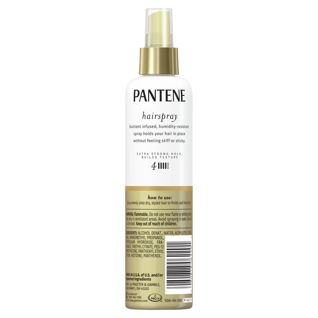 Pantene Pro-V Strong Hold Non Aerosol Level 4 Hairspray - 8.5oz/12pk