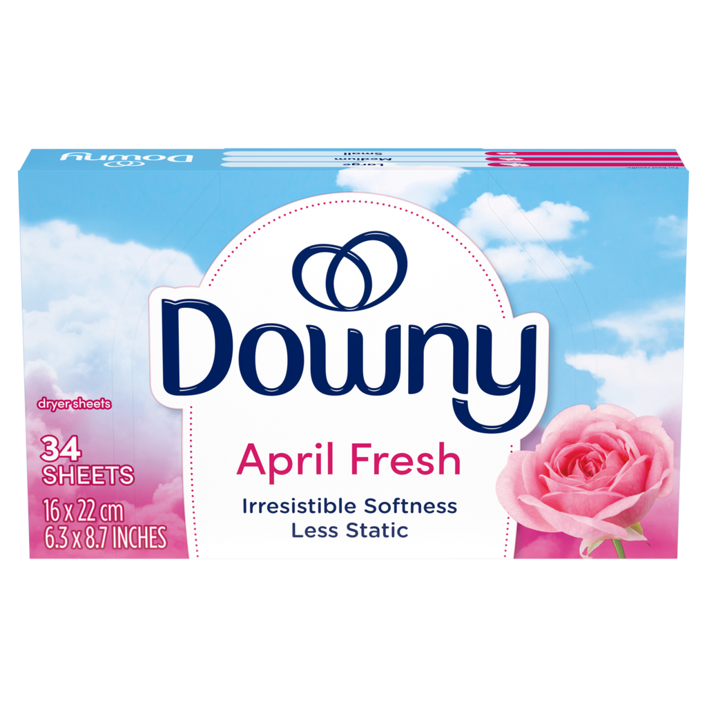 Downy April Fresh Fabric Softener Dryer Sheets - 34ct/12pk