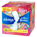 Always Radiant Teen With Flexfoam Pads Size 1 Regular With Wings Unscented - 14ct/12pk