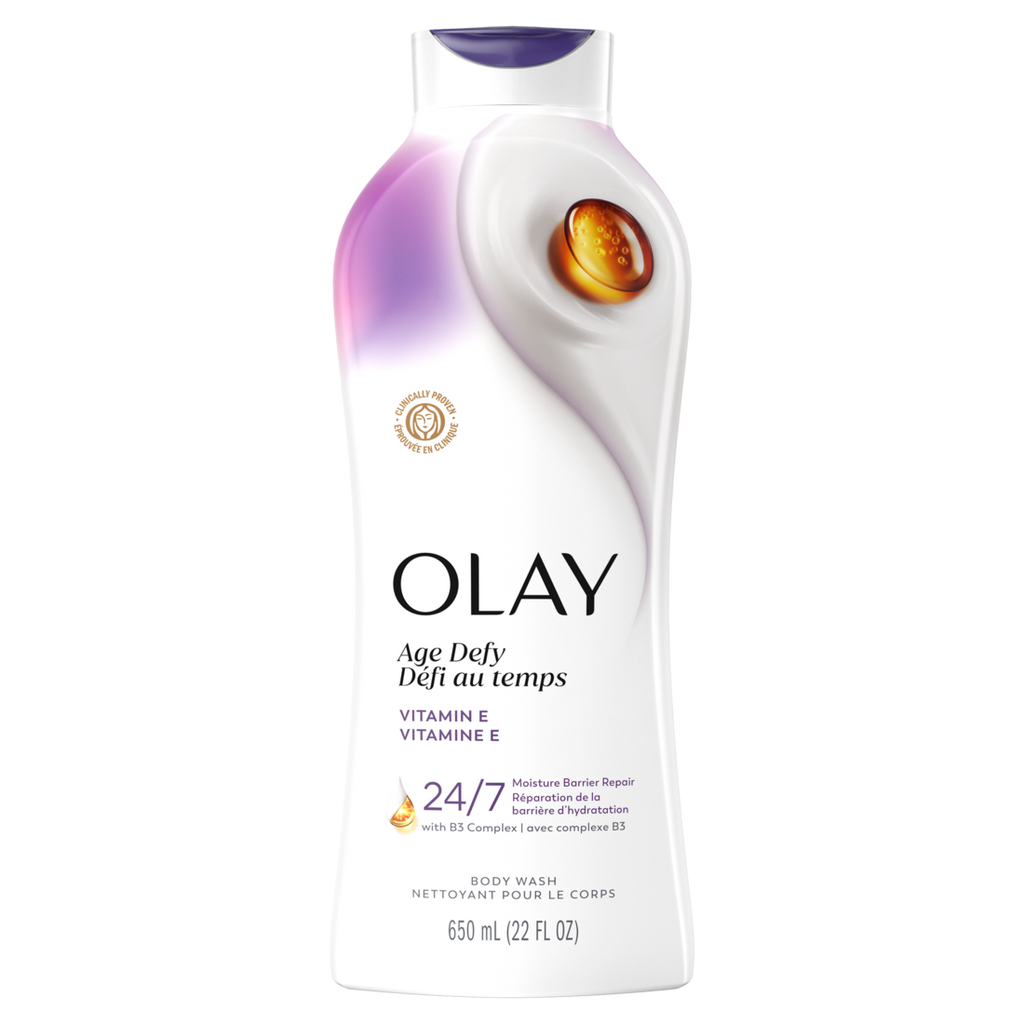 Olay Ultra Moisture Age Defy Body Wash With Vitamin E Vitamin B3 And Hyaluronic Blend - 22oz/4pk