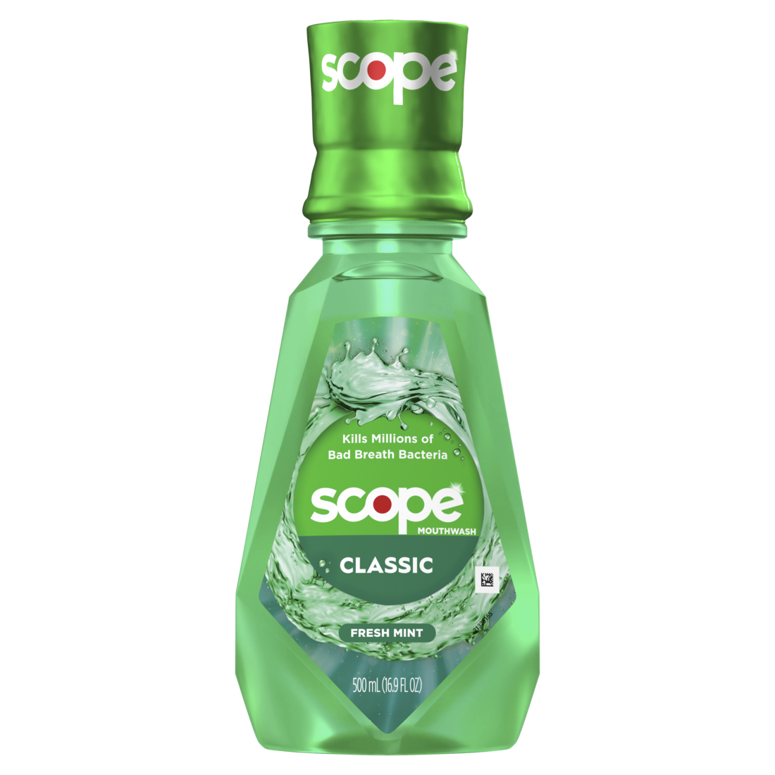 Scope Mouthwash Classic Fresh Mint 500ml - 16.9oz/4pk