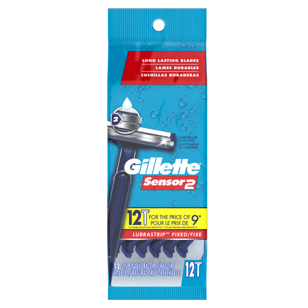 Gillette Sensor2 Men's Disposable Razors - 12ct/4pk