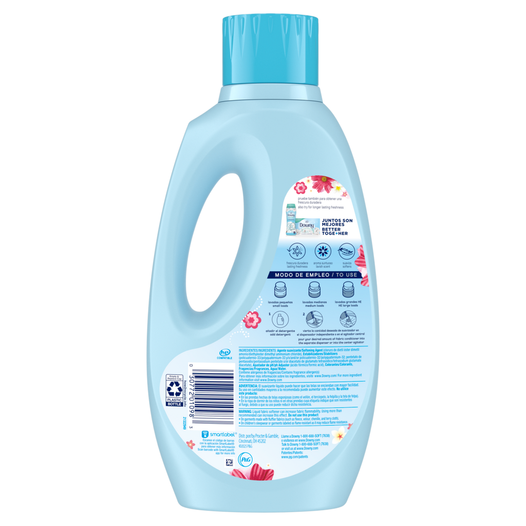 Downy Fresh Non-Concentrated Liquid Fabric Softener Sweet Summer Scent 58 Loads - 50oz/4pk
