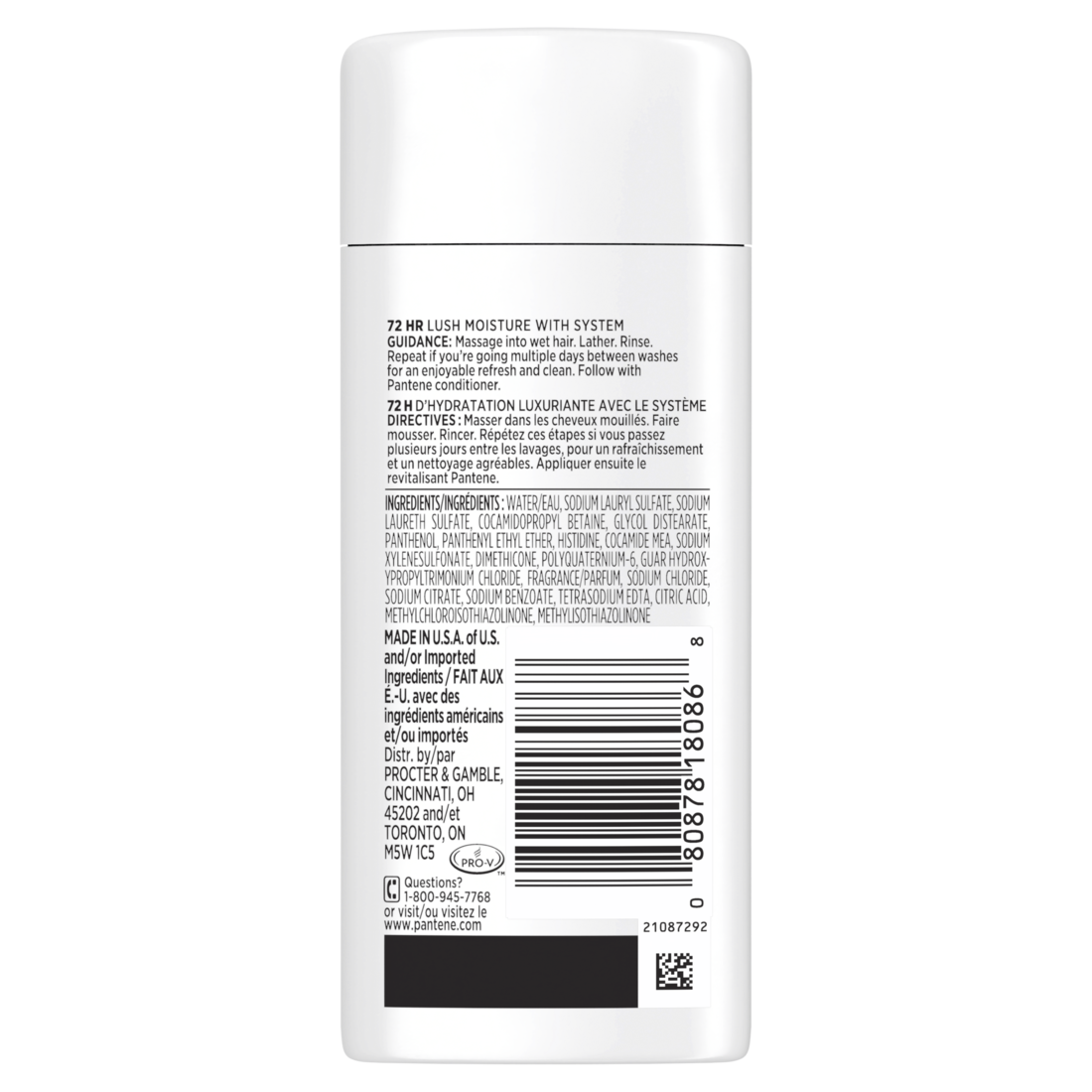 Pantene Daily Moisture Renewal 72 Hr Lush Moisture Shampoo - 3.38oz/24pk