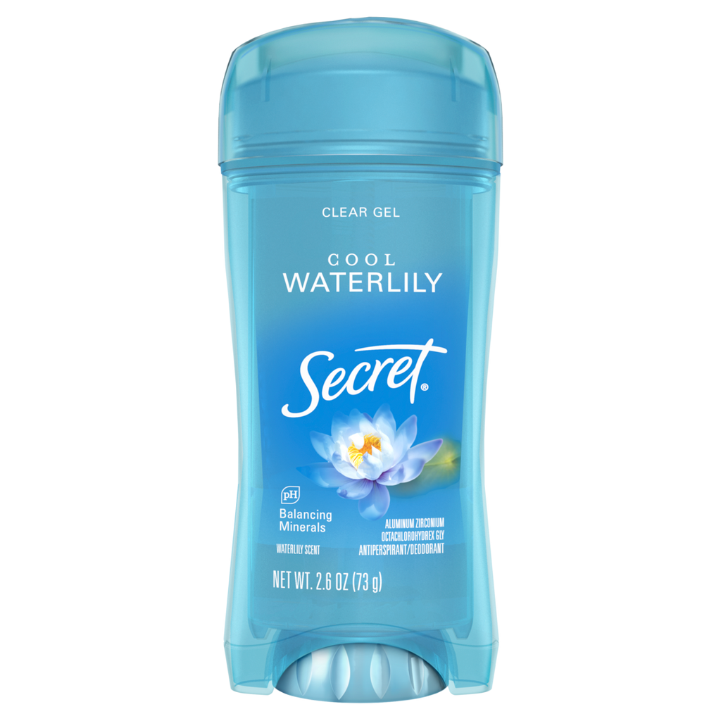 Secret Fresh Clear Gel Antiperspirant And Deodorant For Women Waterlily Scent - 2.6oz/12pk