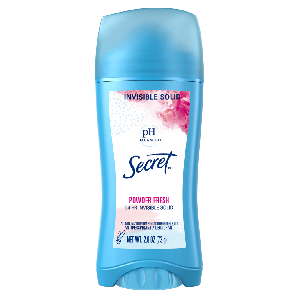Secret Invisible Solid Antiperspirant And Deodorant Powder Fresh - 2.6oz/12pk